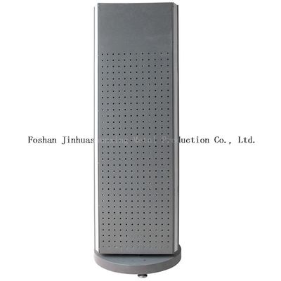 स्थिर L400mm W400mm मंजिल स्थायी खूंटी स्पिनर रैक 3 पक्षों