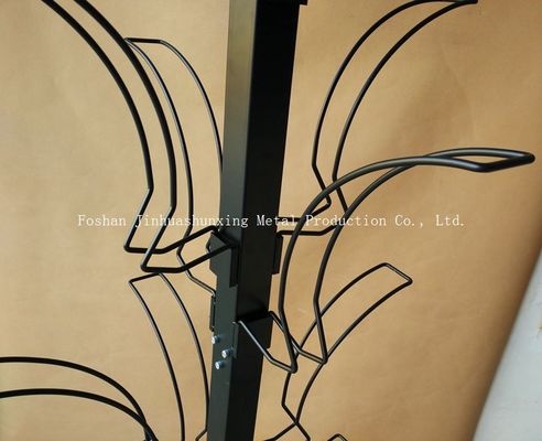 L700mm W700mm कार सहायक प्रदर्शन रैक, हुक के साथ हेलमेट प्रदर्शन खड़ा है