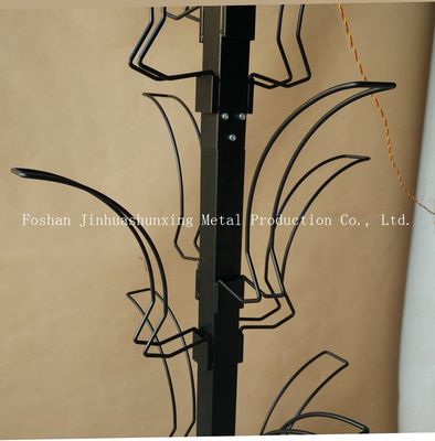 L700mm W700mm कार सहायक प्रदर्शन रैक, हुक के साथ हेलमेट प्रदर्शन खड़ा है