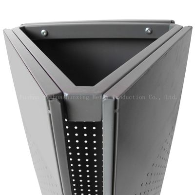 स्थिर L400mm W400mm मंजिल स्थायी खूंटी स्पिनर रैक 3 पक्षों