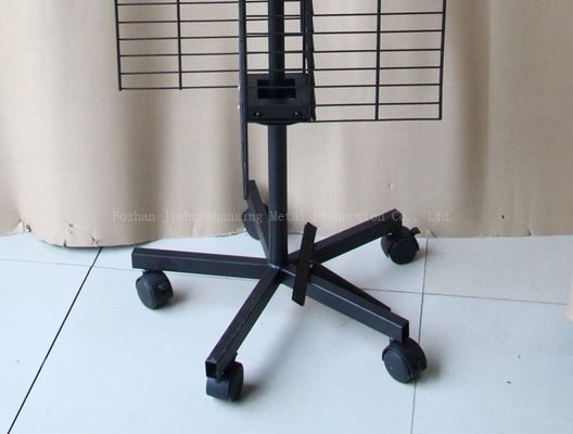 चार तरफा W500mm H1800mm रोटेटिंग डिस्प्ले रैक (हुक के साथ मोबाइल फोन एक्सेसरीज डिस्प्ले रैक)