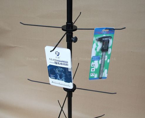 3 स्तरों 550 मिमी चौड़ाई 1780 मिमी ऊँचाई घूर्णन प्रदर्शन रैक फोन के मामले के लिए