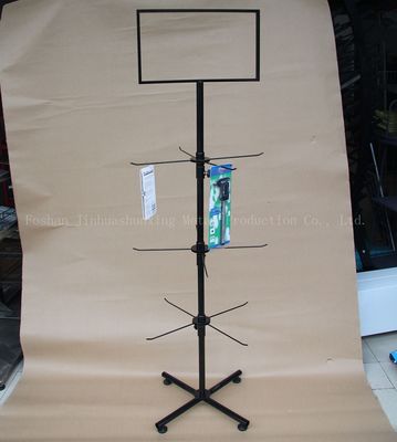 3 स्तरों 550 मिमी चौड़ाई 1780 मिमी ऊँचाई घूर्णन प्रदर्शन रैक फोन के मामले के लिए