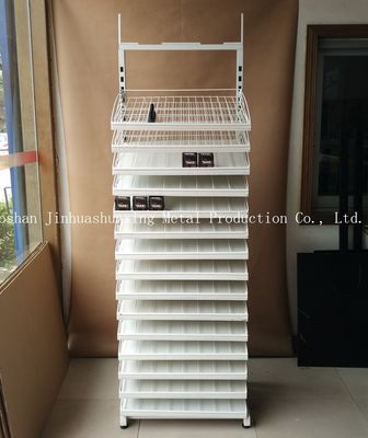 नेल पॉलिश के लिए 15 लेयर W475mm H2035mm कॉस्मेटिक डिस्प्ले रैक