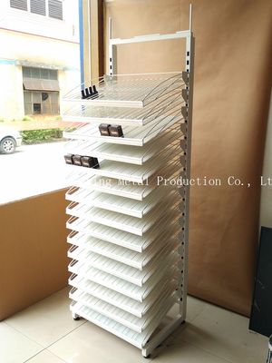 नेल पॉलिश के लिए 15 लेयर W475mm H2035mm कॉस्मेटिक डिस्प्ले रैक