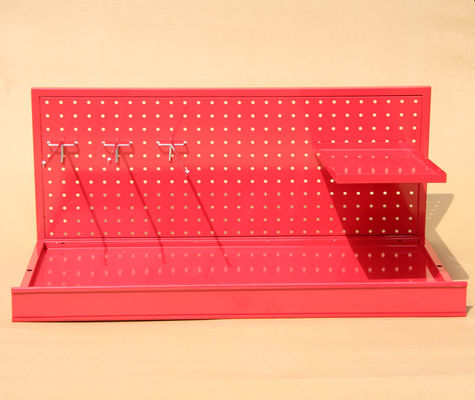 पावर कोटिंग HongChuang TUV अनुमोदन Pegboard प्रदर्शन रैक मिनी आकार