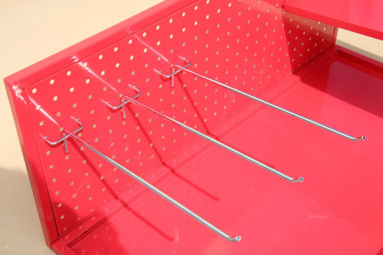 पावर कोटिंग HongChuang TUV अनुमोदन Pegboard प्रदर्शन रैक मिनी आकार